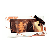 Petit Four æske med 4 marcipanfigurer fra Aalborg Chokoladen 100 g 